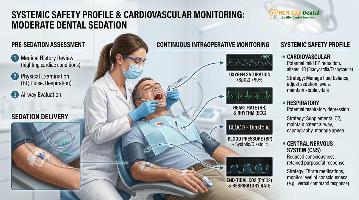 Visual description of IV sedation vs general anesthesia