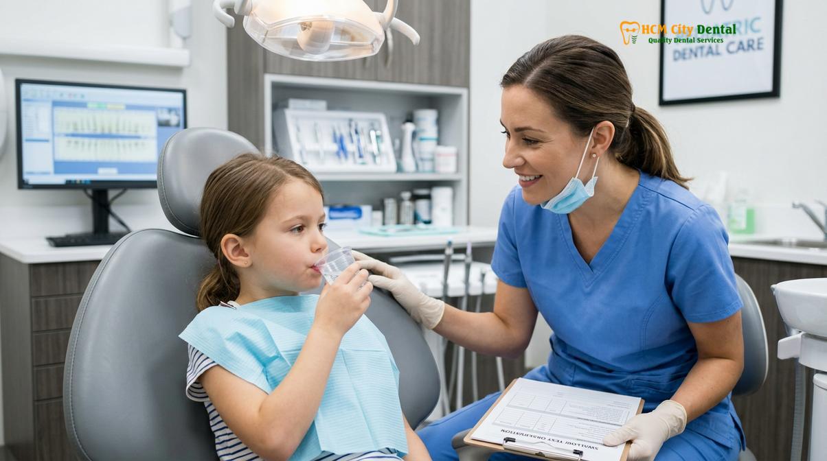 Clinical photography related to kids mouthwash safety
