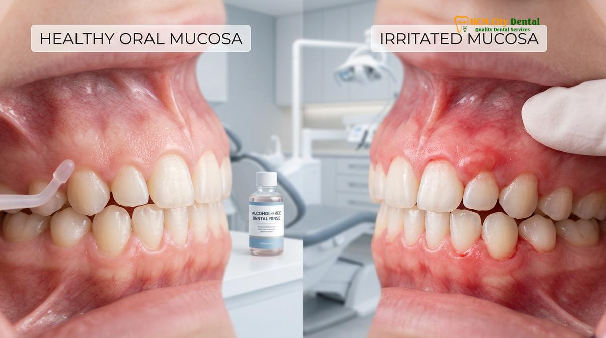 Visual description of kids mouthwash safety
