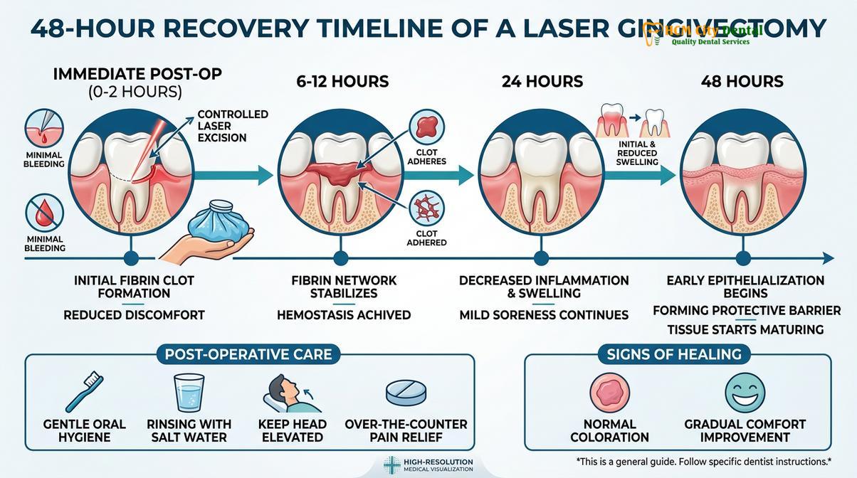 Summary diagram of Laser Gingivectomy Saigon