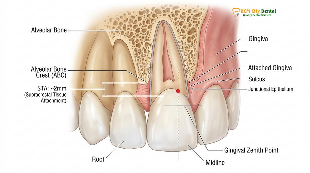 Clinical photography related to Laser Gingivoplasty HCMC