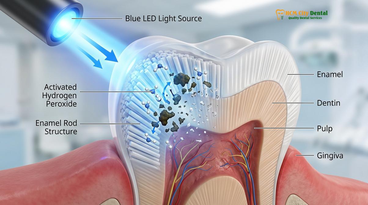 Clinical photography related to zoom whitespeed led technology