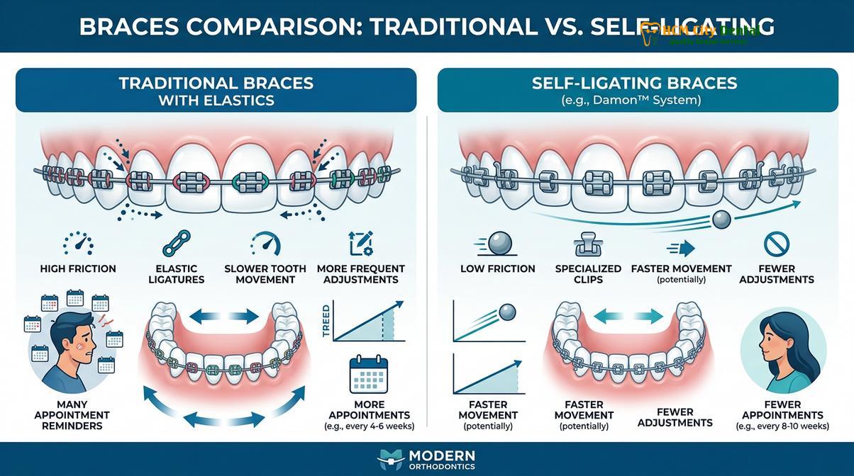 Summary diagram of lip protrusion after braces