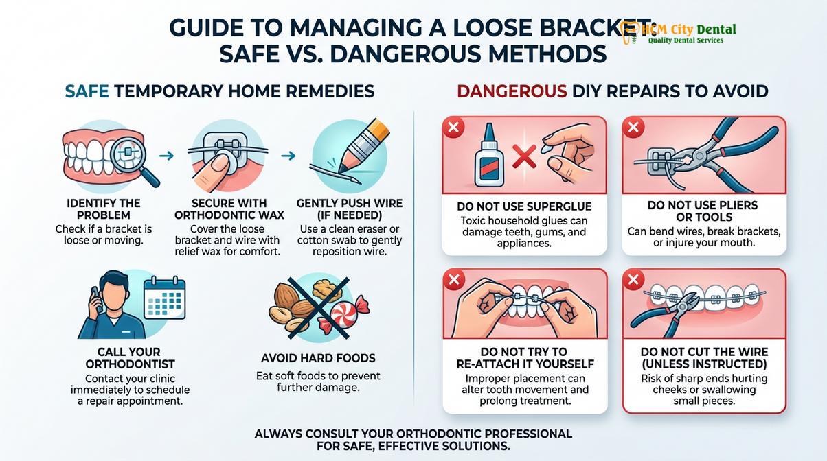 Summary diagram of Loose Braces Bracket Emergency Repair