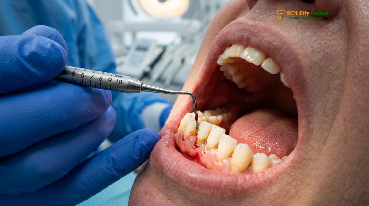 Clinical photography related to loose teeth in adults