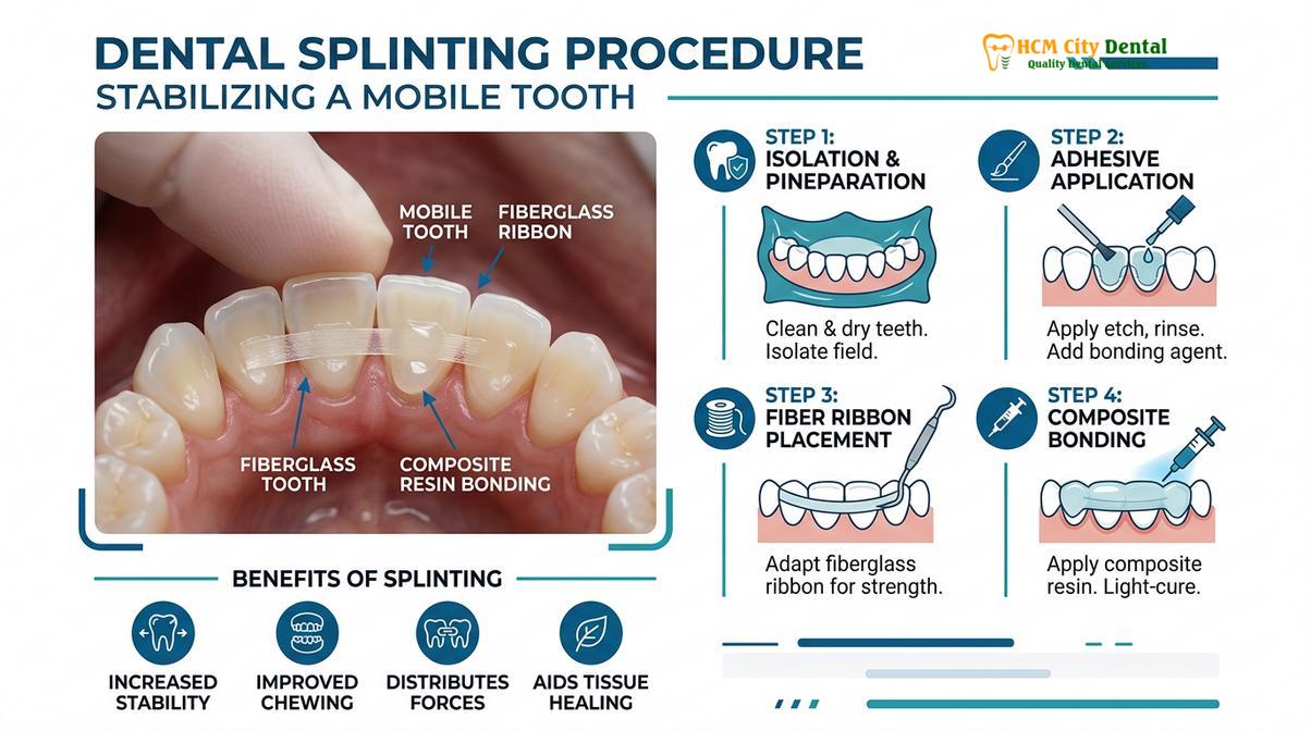 Summary diagram of loose teeth in adults