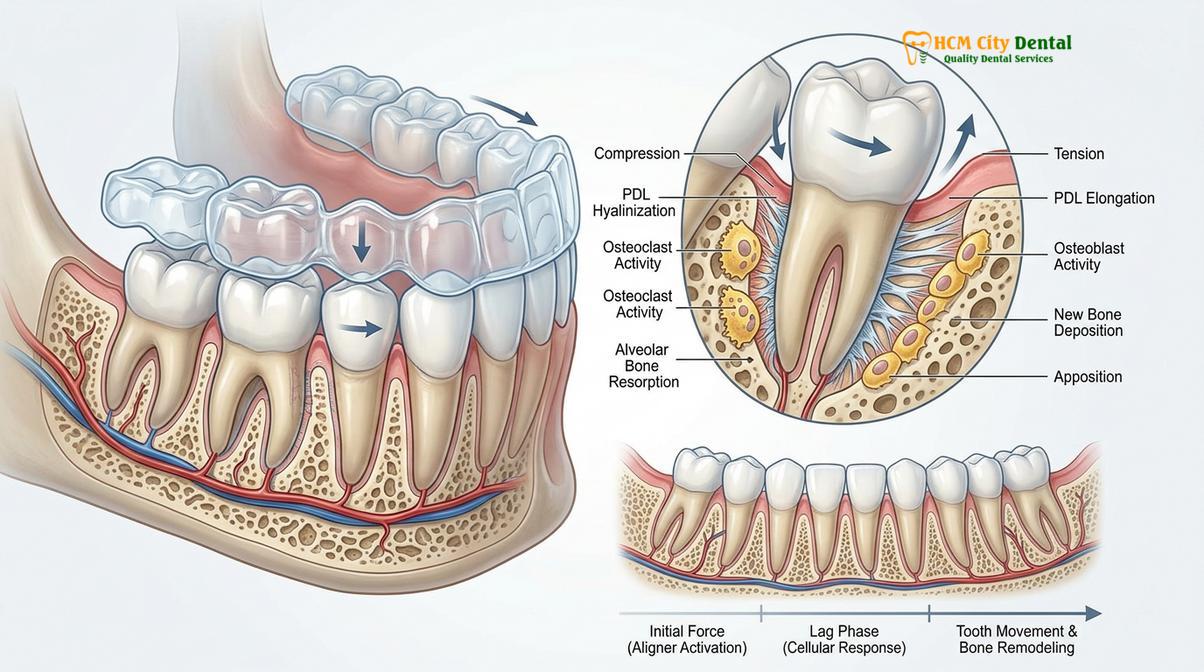 Clinical illustration of Lost Invisalign Aligner Abroad What to Do