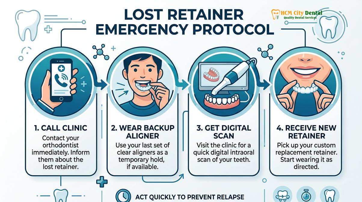 Summary diagram of lost my retainer what to do