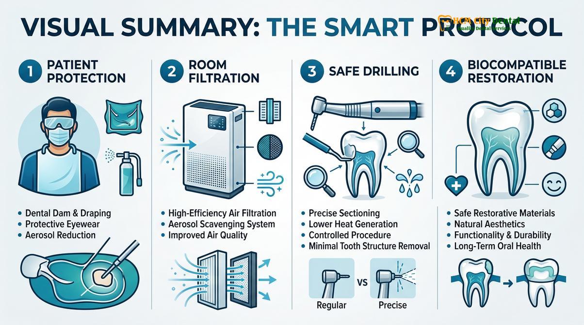 Summary diagram of mercury safe dentist