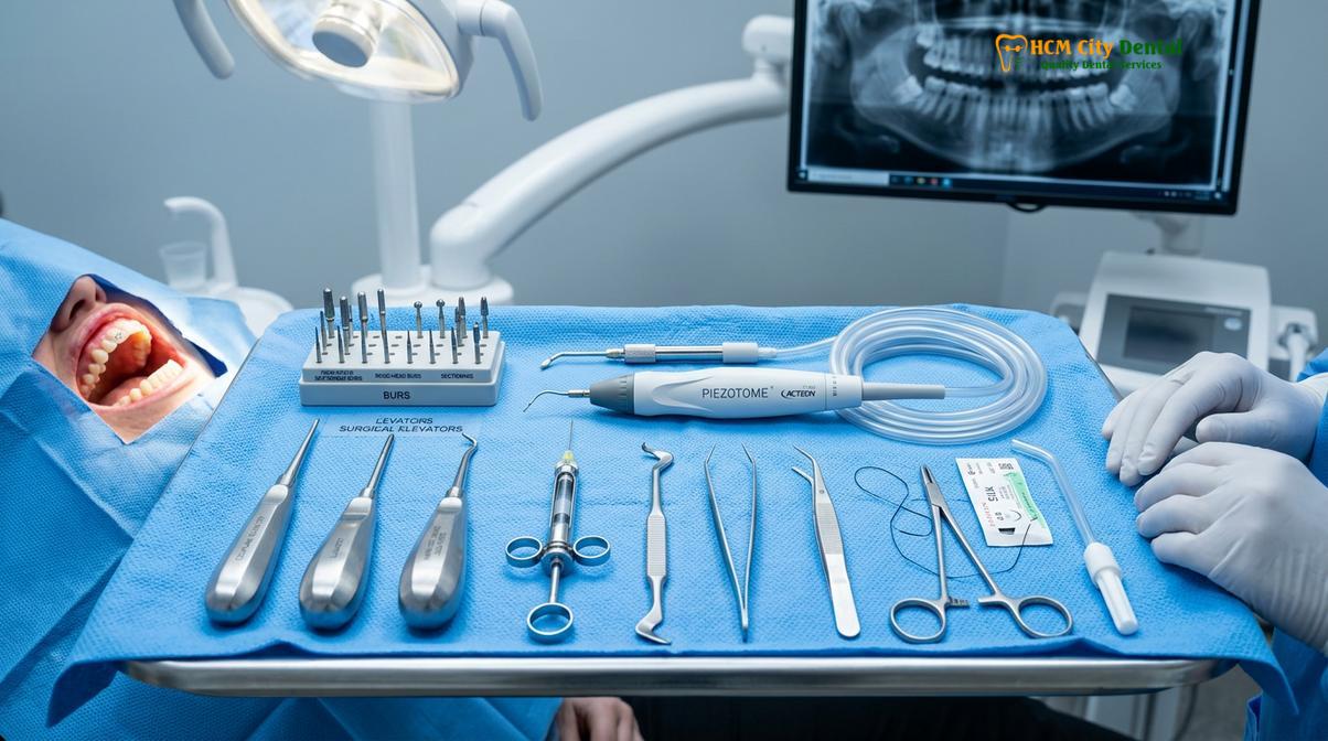 Visual description of mesioangular wisdom tooth