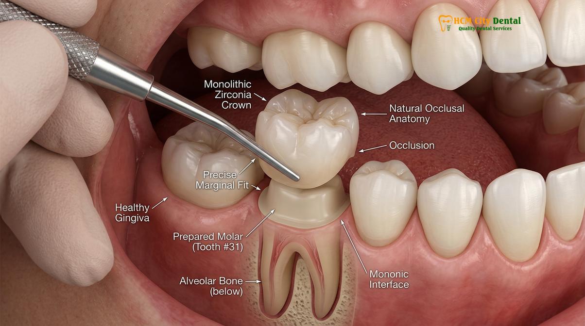 Clinical photography related to metal free dental crowns