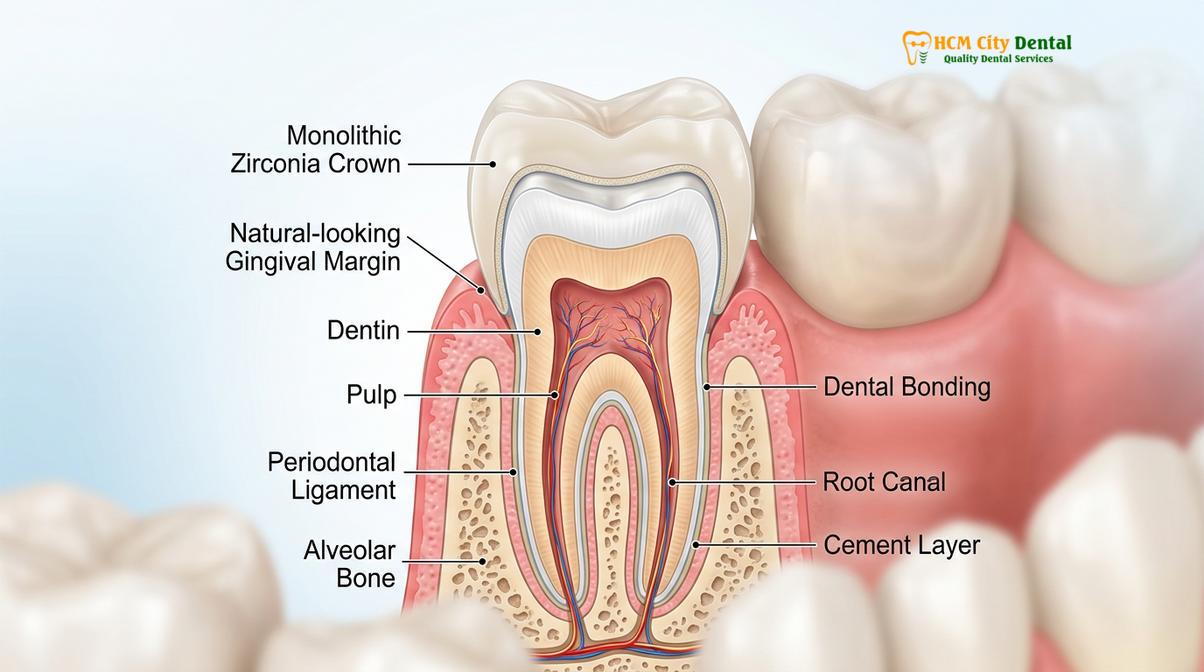 Clinical photography related to metal free crowns benefits
