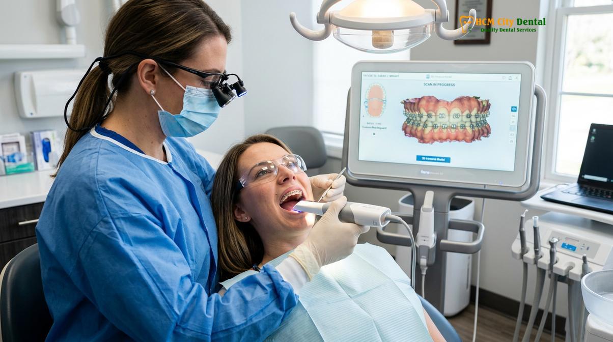 Visual description of mouthguard with braces orthodontics
