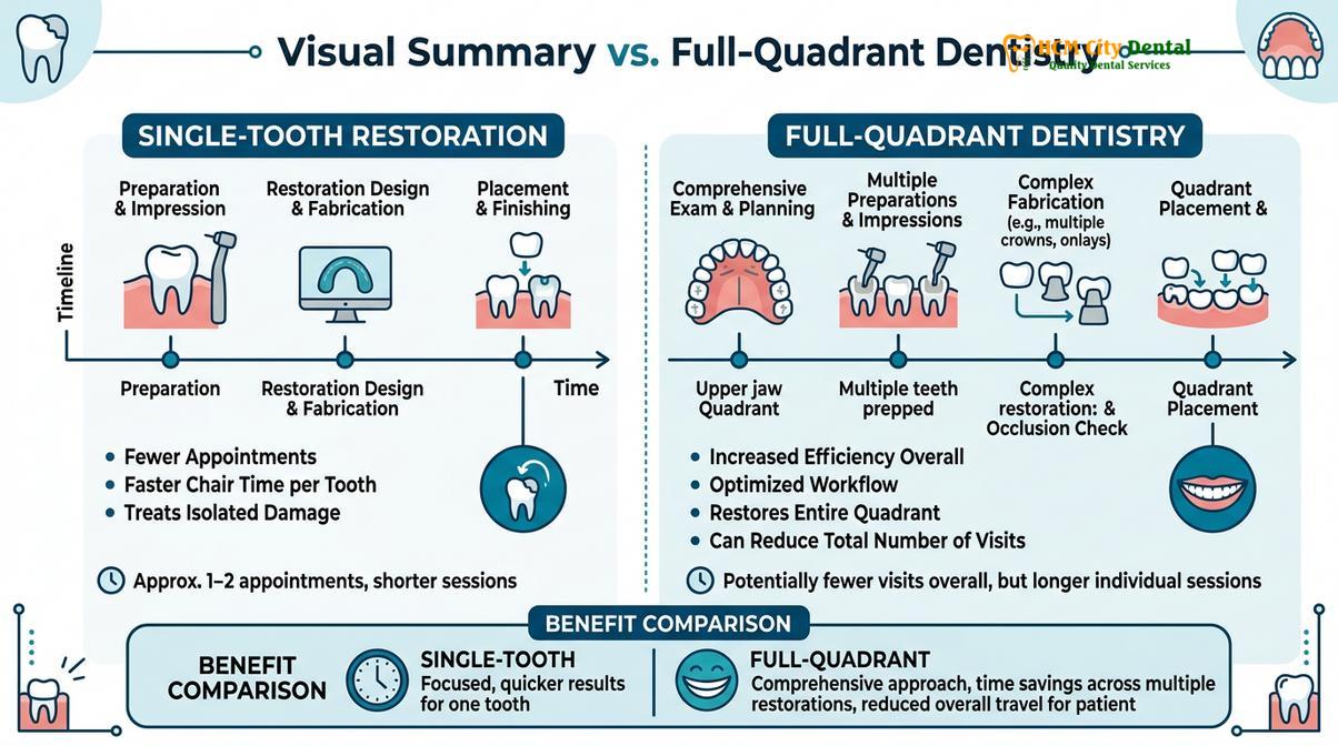 Summary diagram of Multiple Fillings One Visit Safety Efficiency