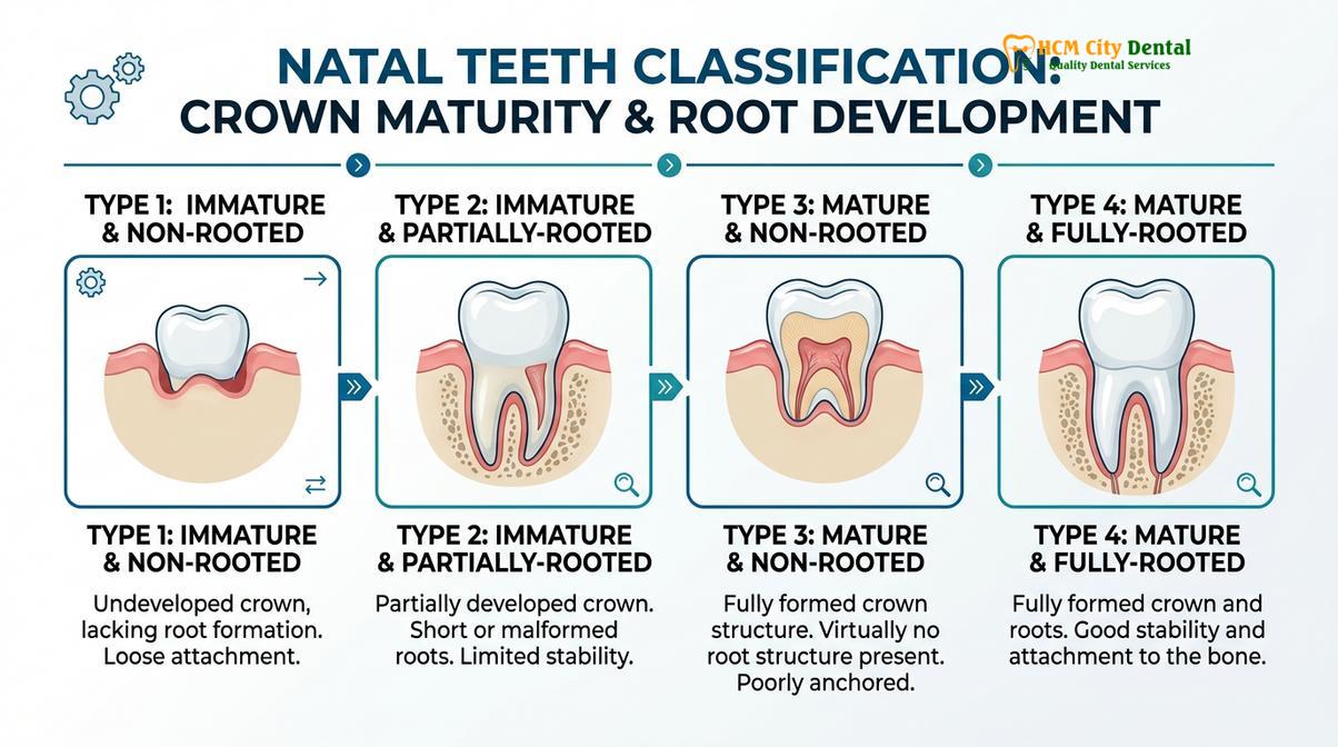Summary diagram of natal teeth