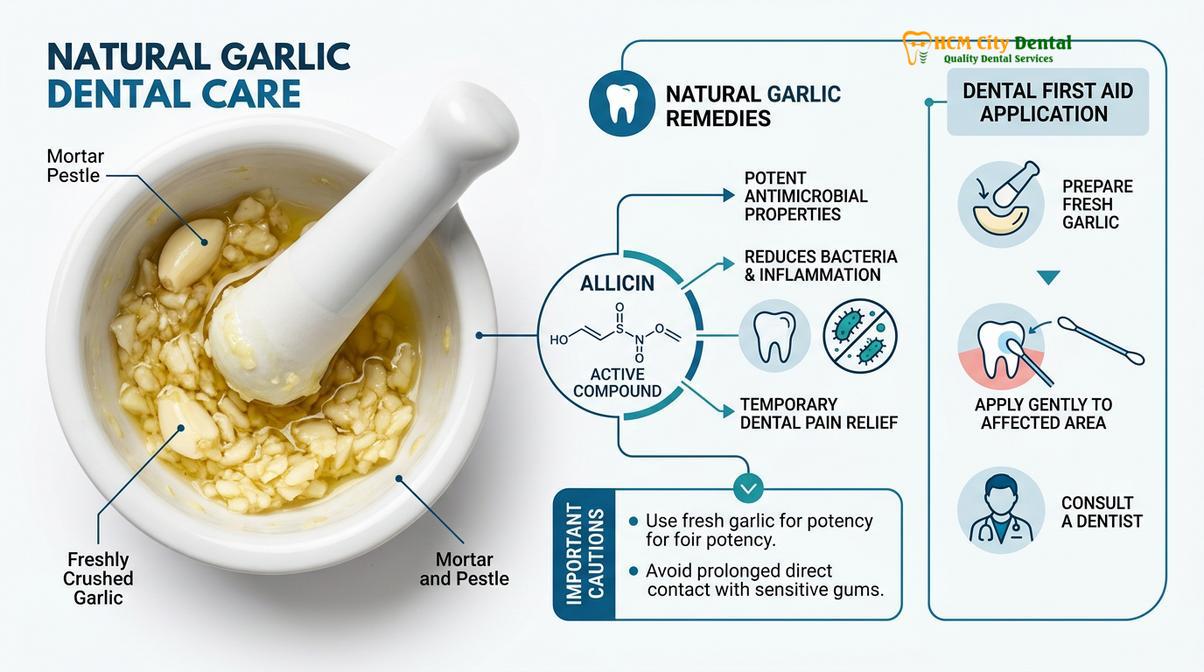 Summary diagram of natural toothache remedies