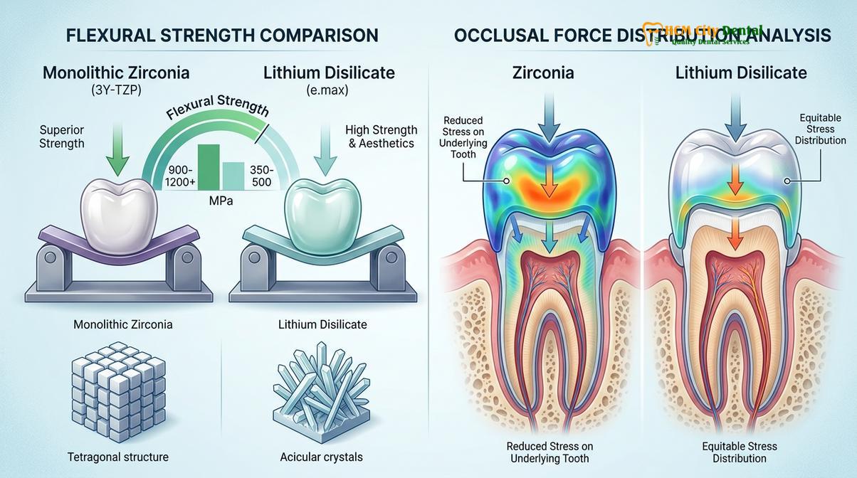 Clinical photography related to night guard after dental crowns