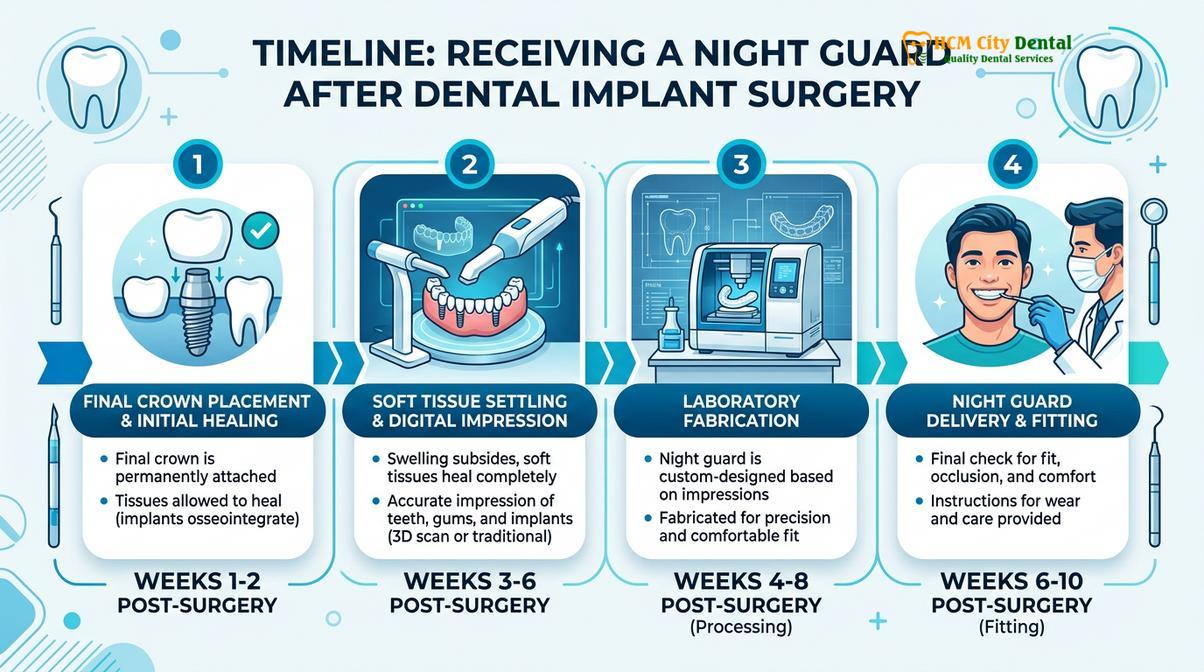 Summary diagram of night guard for dental implants