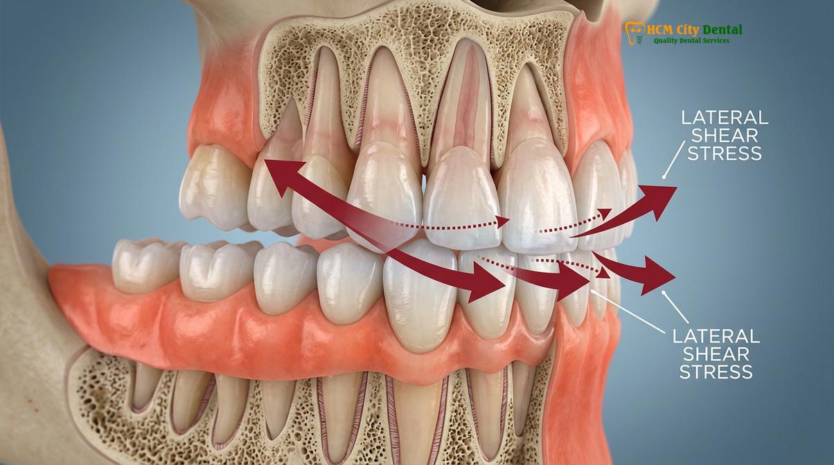 Clinical photography related to night guard for veneers protection