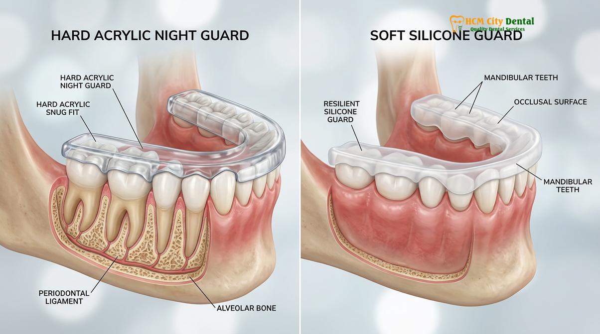 Clinical photography related to night guard cost Vietnam vs New Zealand
