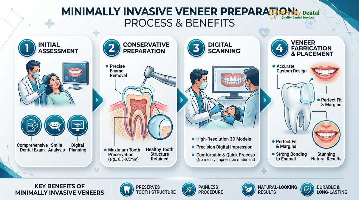 Summary diagram of non toxic veneers