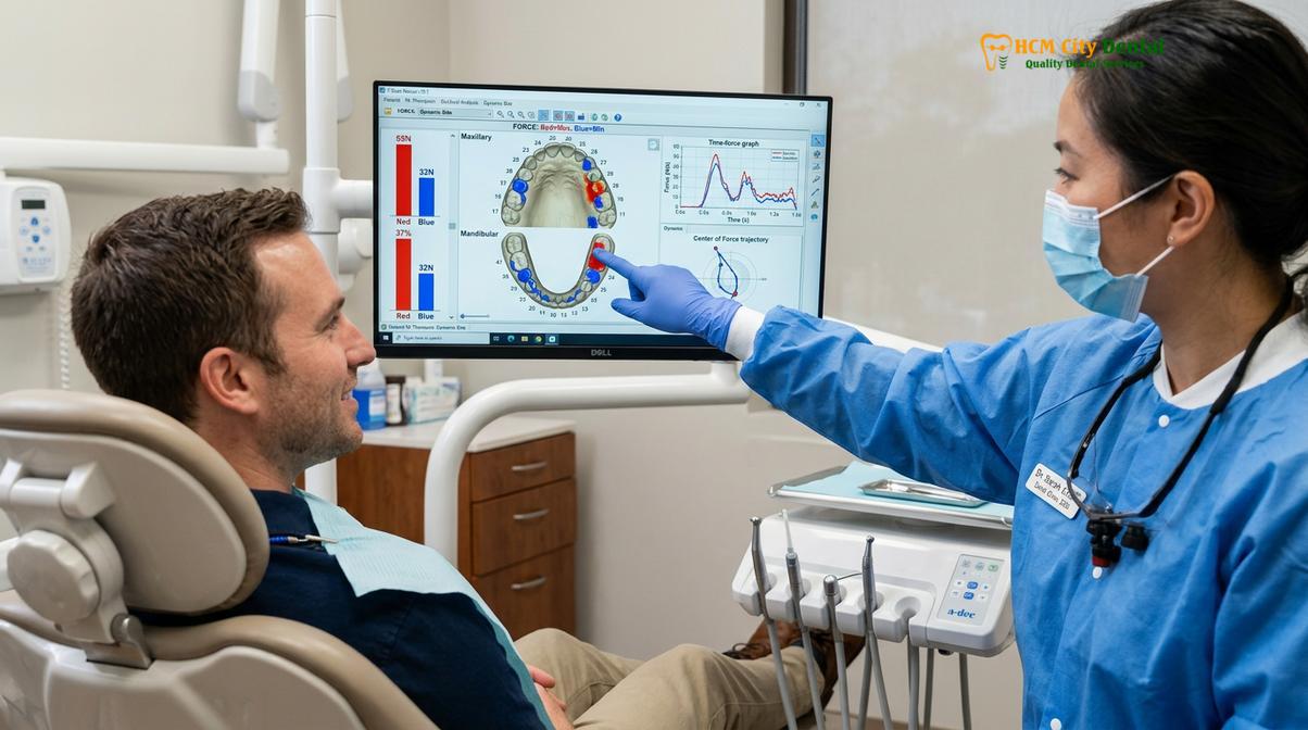 Visual illustration of Bite Adjustment for TMJ Vietnam