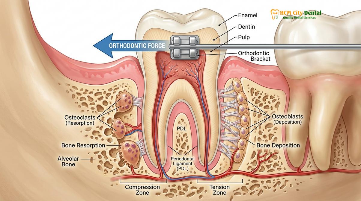 Visual description of orthodontic followup vietnam