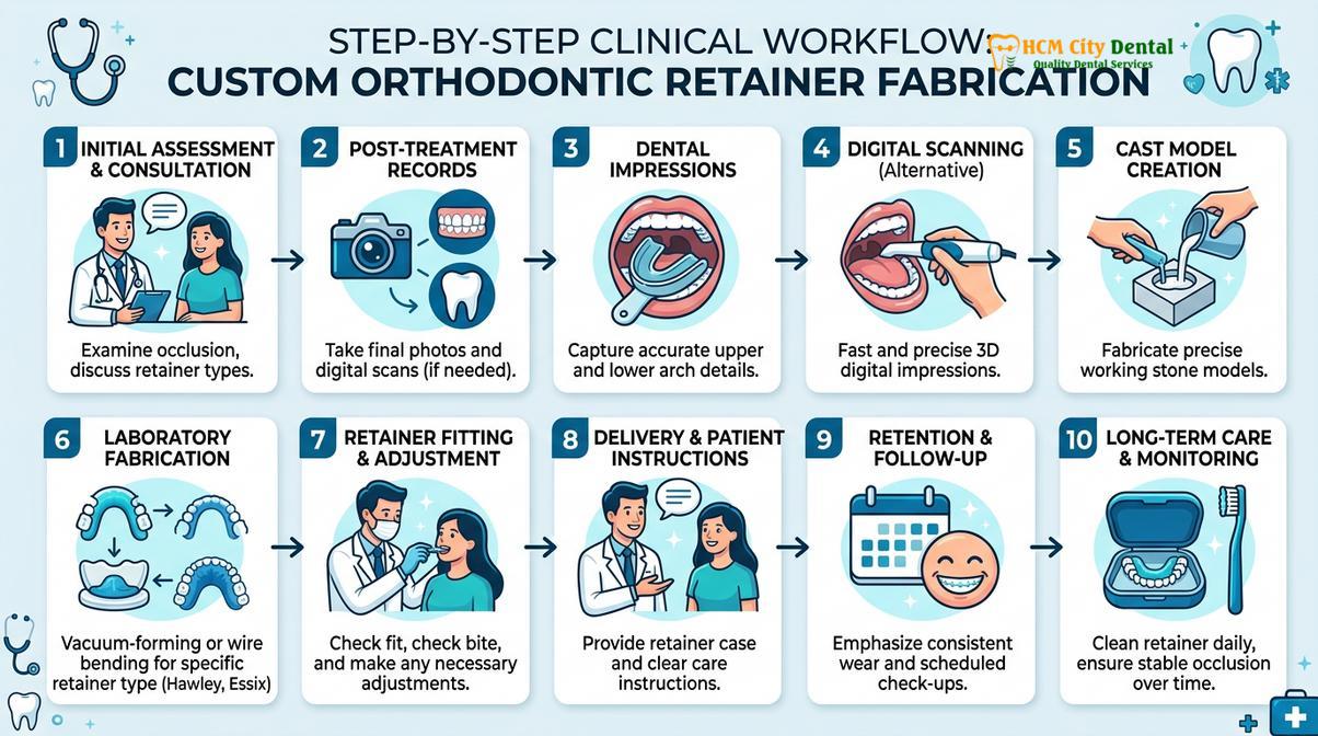 Summary diagram of orthodontic retainer price Ho Chi Minh City