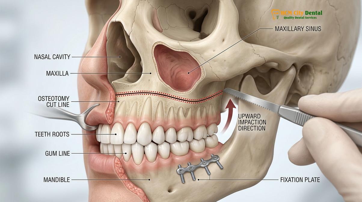 Clinical photography related to Orthognathic Surgery Gummy Smile