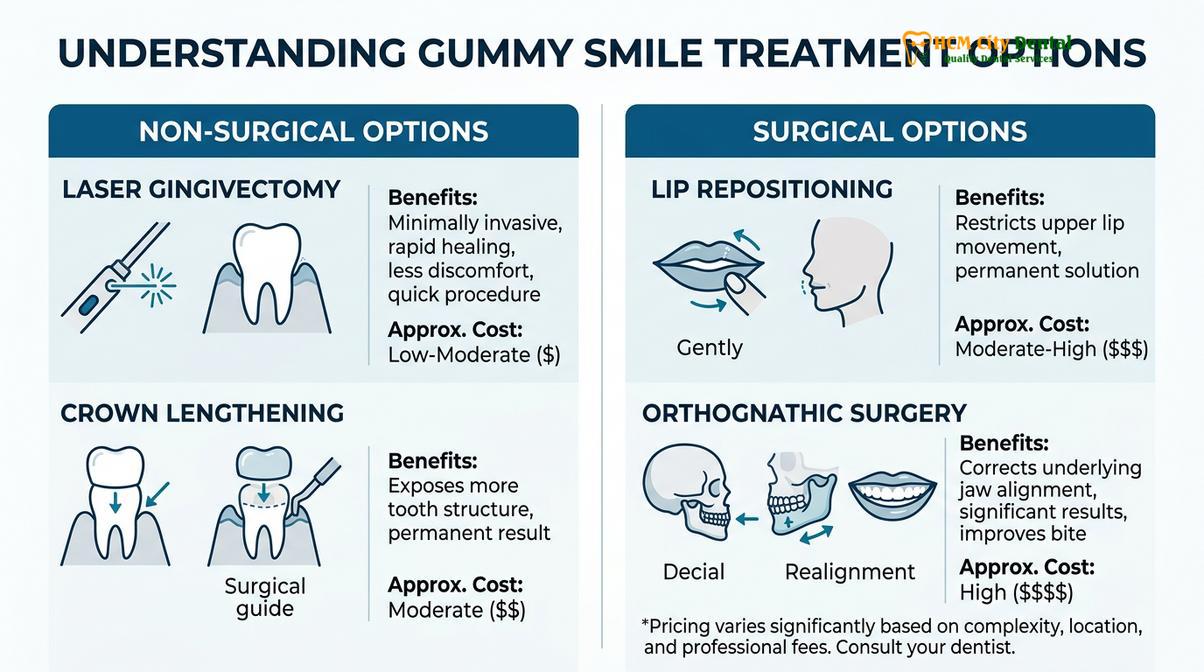 Summary diagram of Orthognathic Surgery Gummy Smile