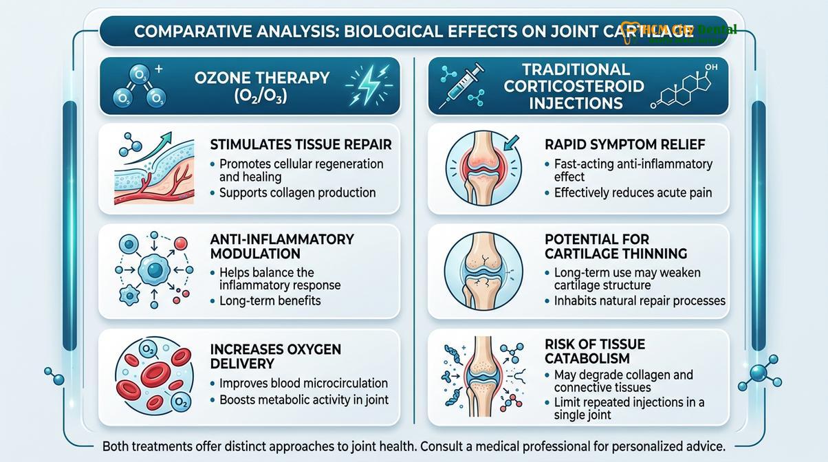 Summary diagram of Ozone Therapy TMJ Joint