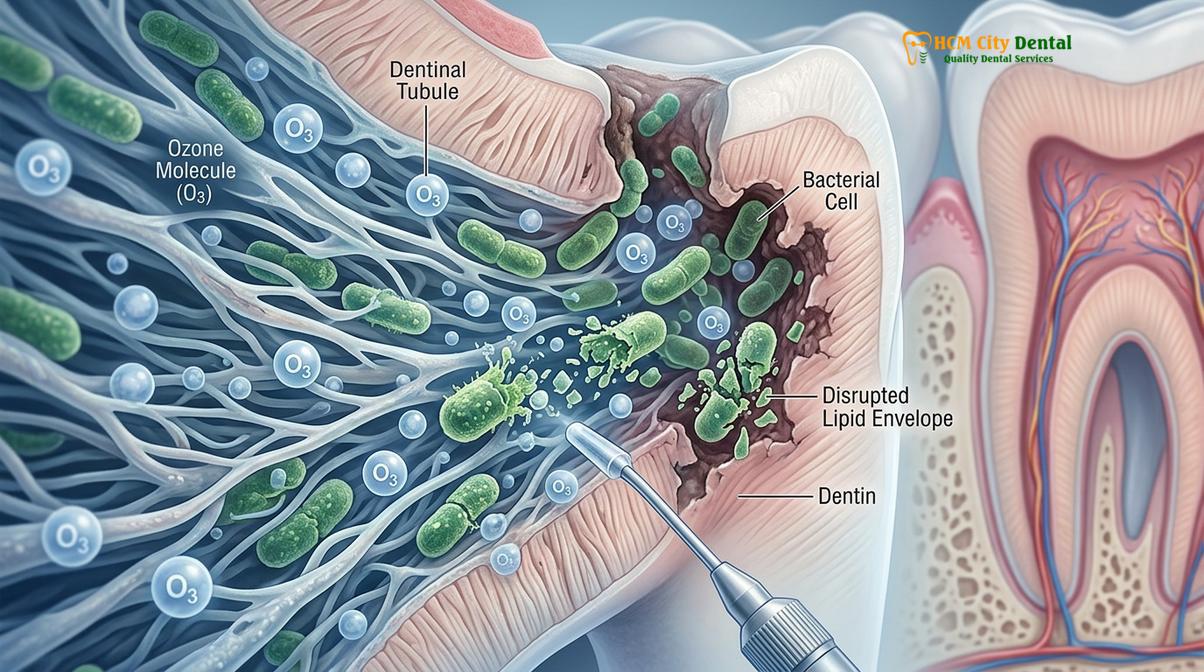 Clinical photography related to ozone therapy dentistry