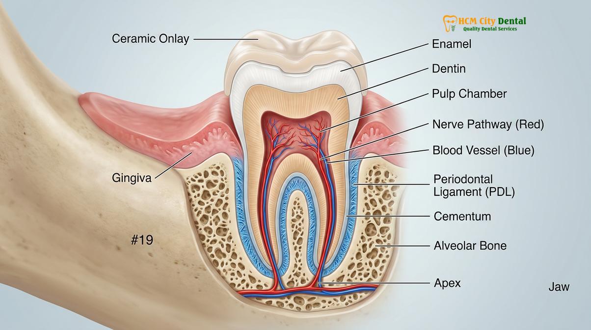 Clinical photography related to sensitivity after inlay onlay placement