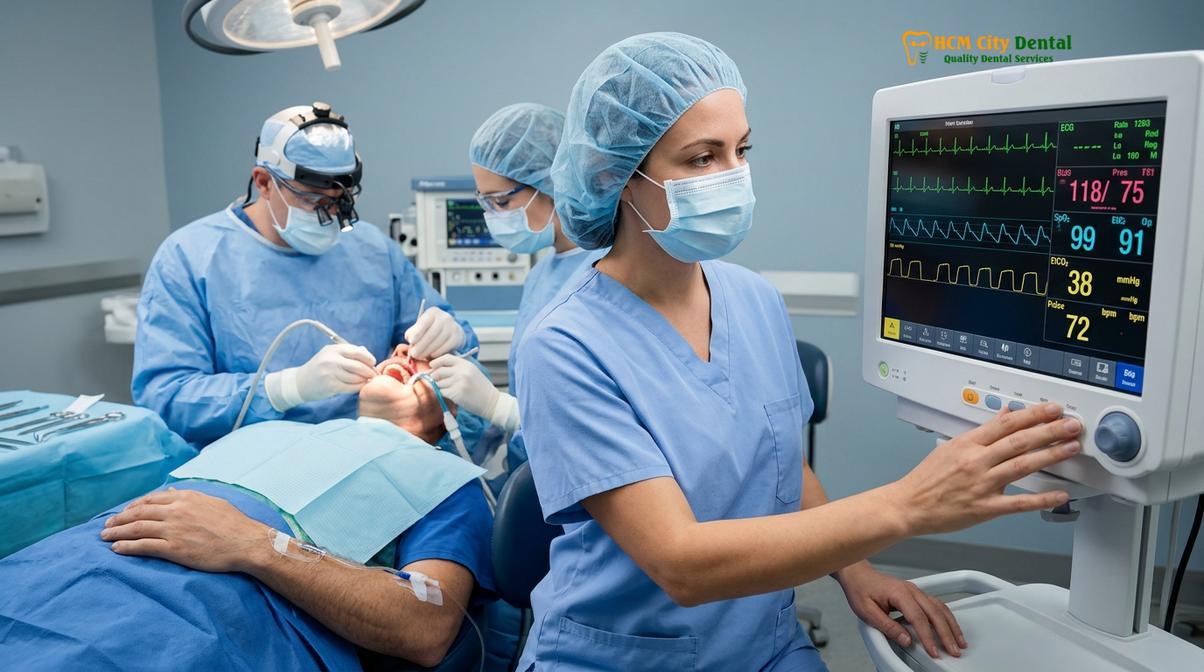 Visual description of iv sedation dental surgery vietnam