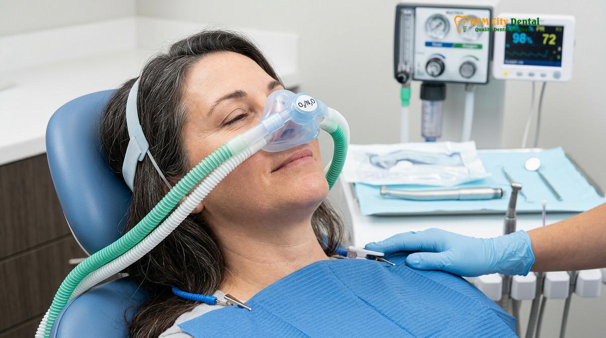 Visual description of Painless Tooth Extraction Sedation Options Vietnam