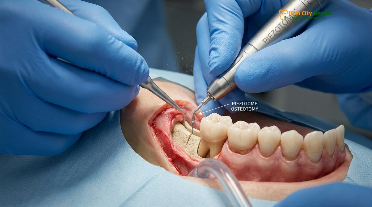 Clinical photography related to painless wisdom teeth removal