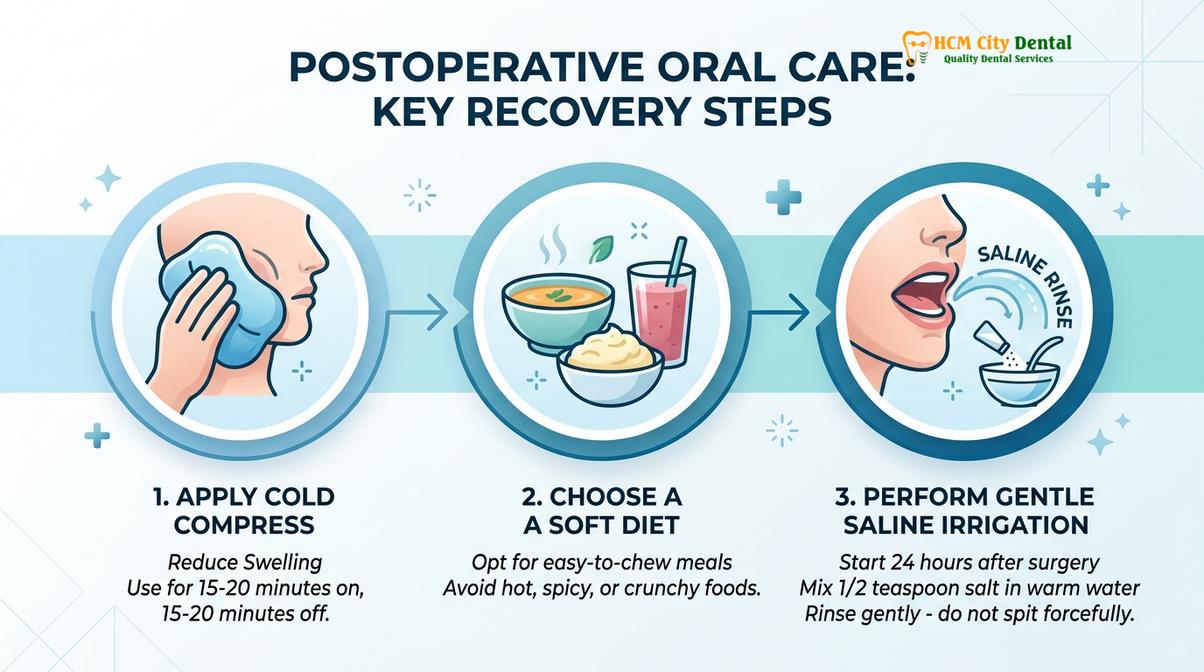 Summary diagram of painless wisdom teeth removal