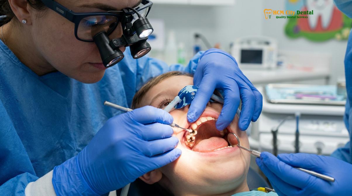 Clinical photography related to Pediatric Root Canal HCMC