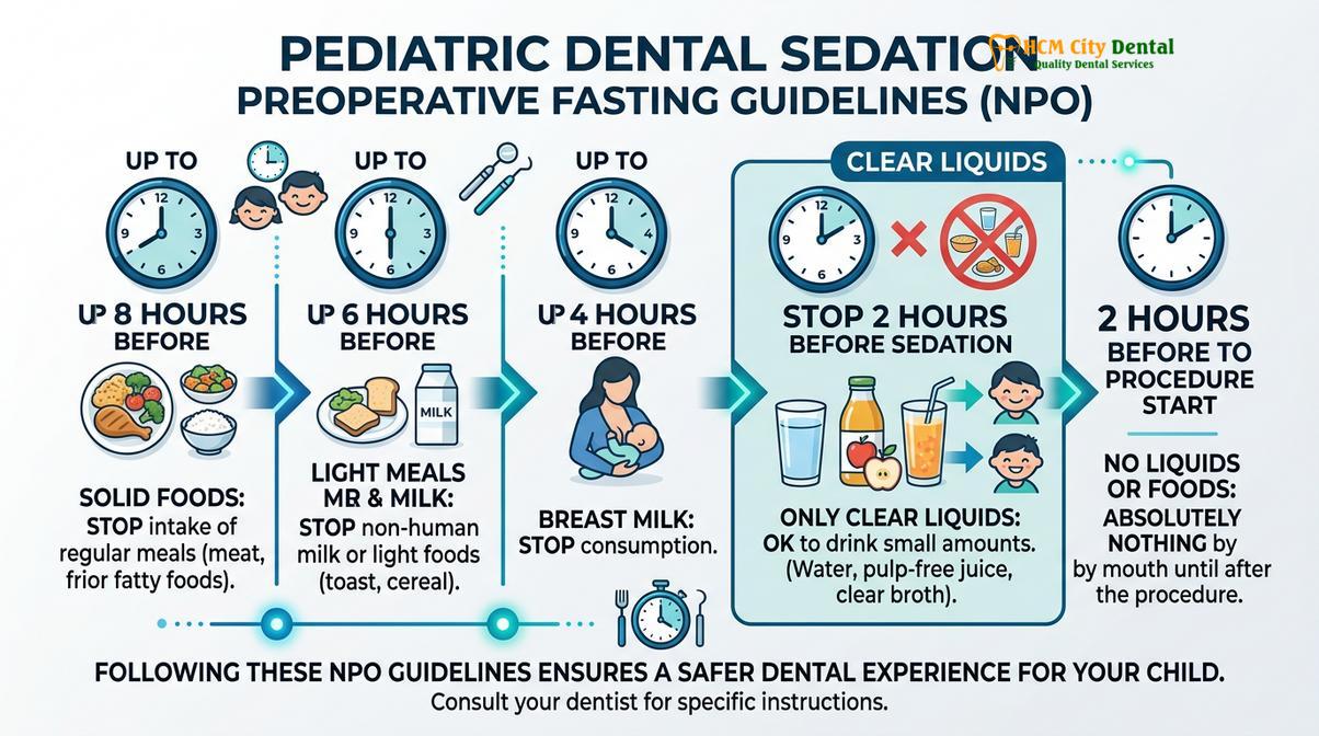 Summary diagram of pediatric sedation dentistry Vietnam