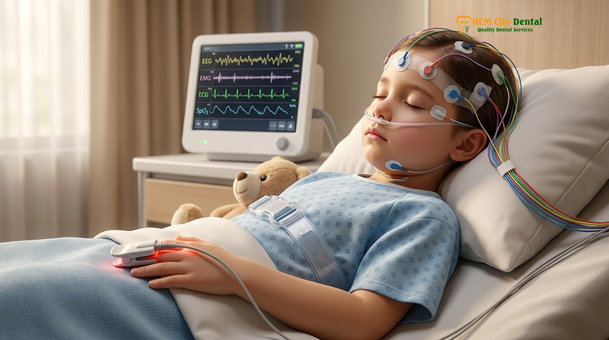 Visual description of pediatric sleep study signs