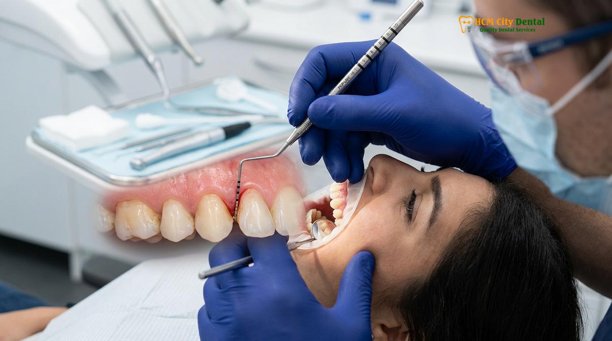 Visual description of periodontal maintenance