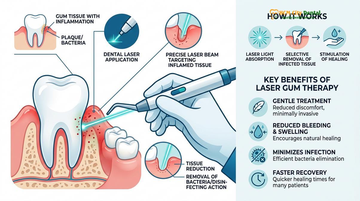 Summary diagram of periodontal pocket depth