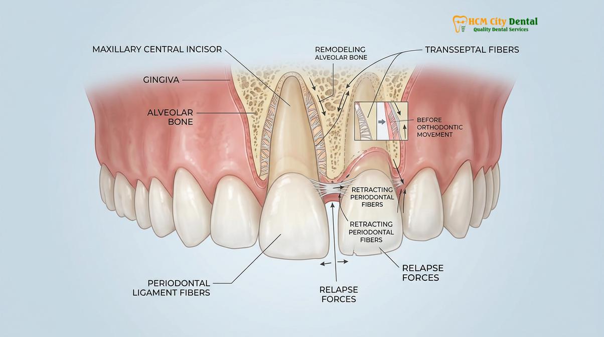 Visual illustration of permanent retainer vs removable retainer