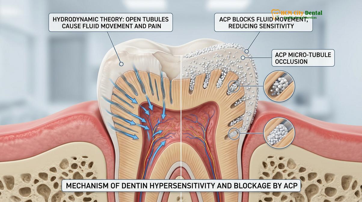 Visual illustration of philips zoom acp desensitizer