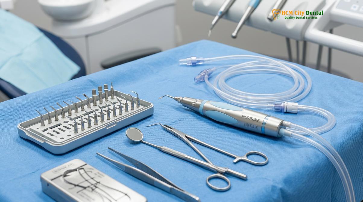 Visual description of piezotome wisdom tooth extraction