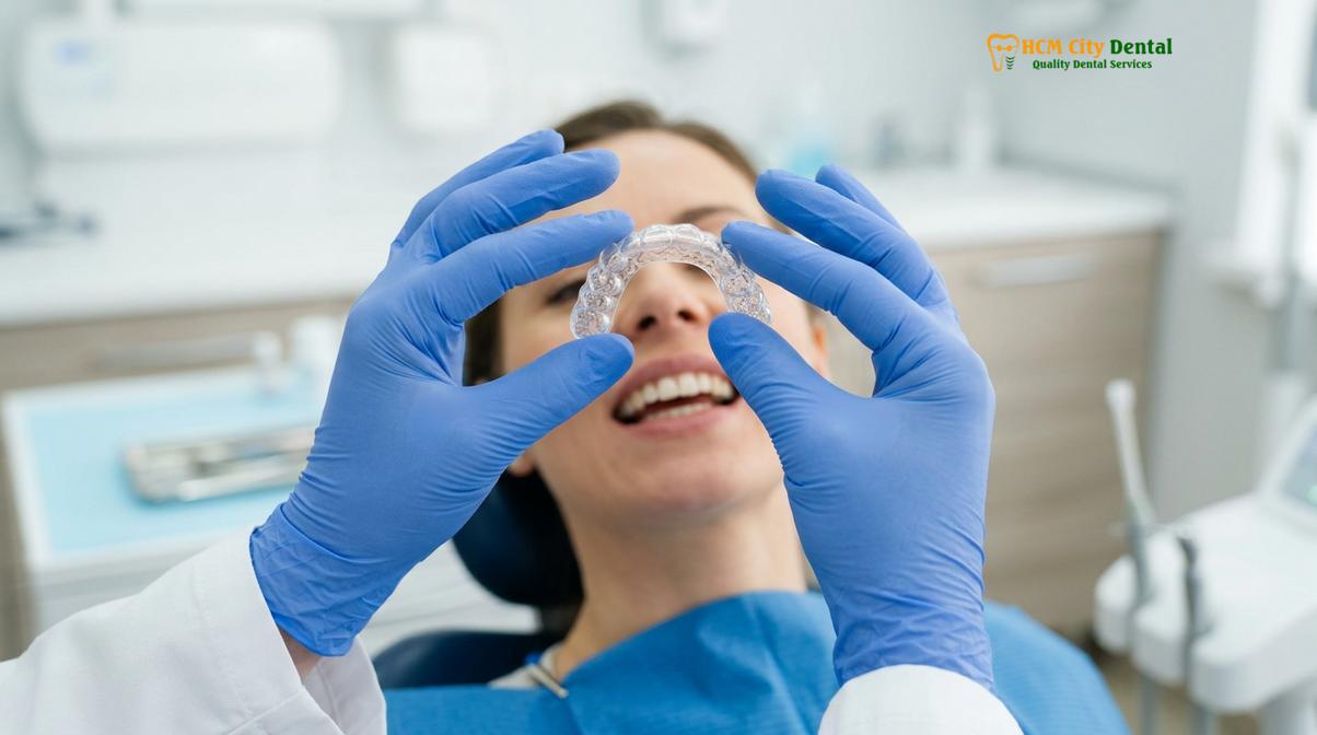 Visual description of plastic aligner retainer vs wire retainer