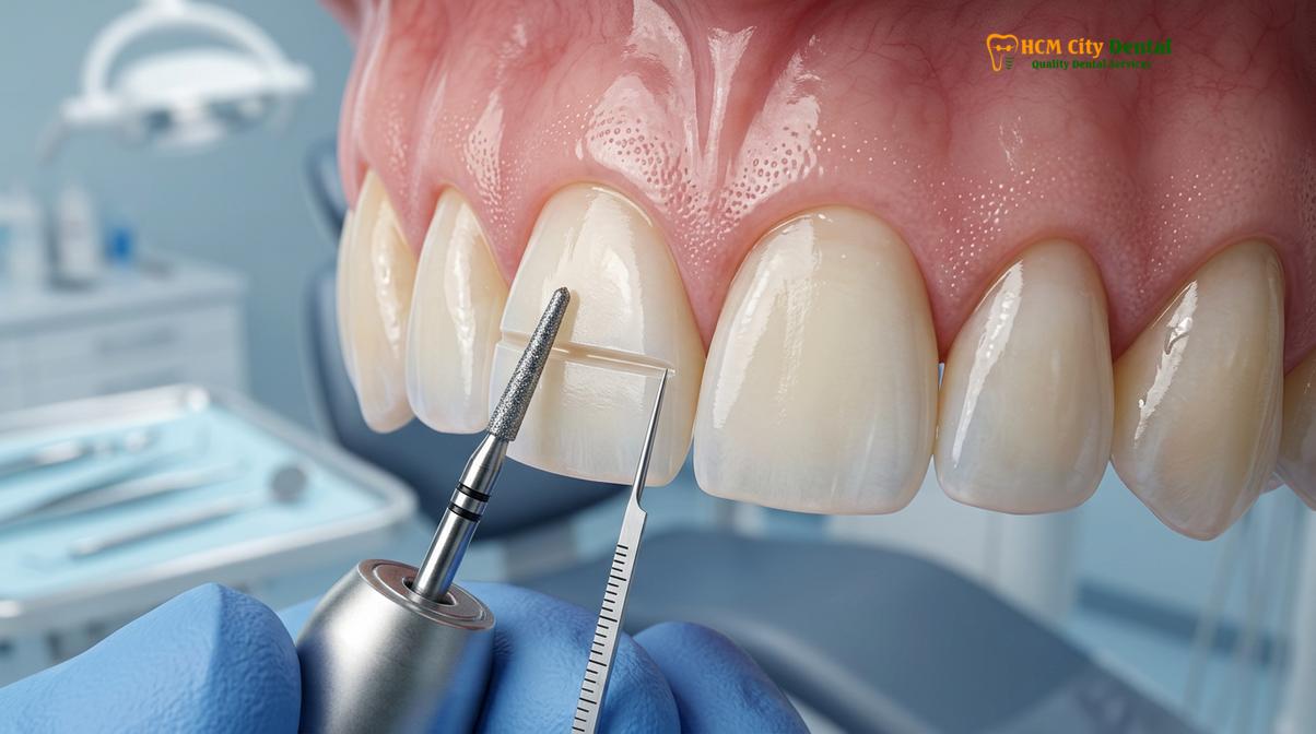 Clinical photography related to veneers for stained teeth