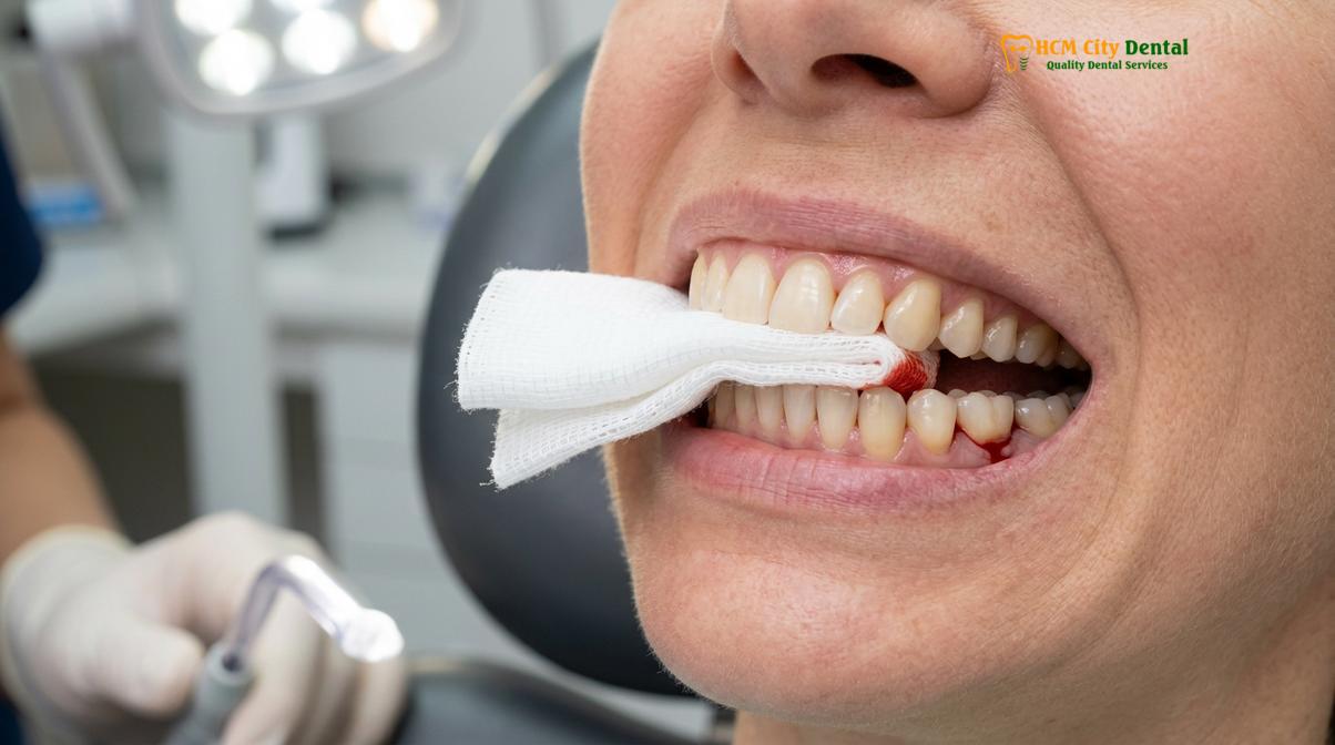 Clinical photography related to post extraction care prevent dry socket