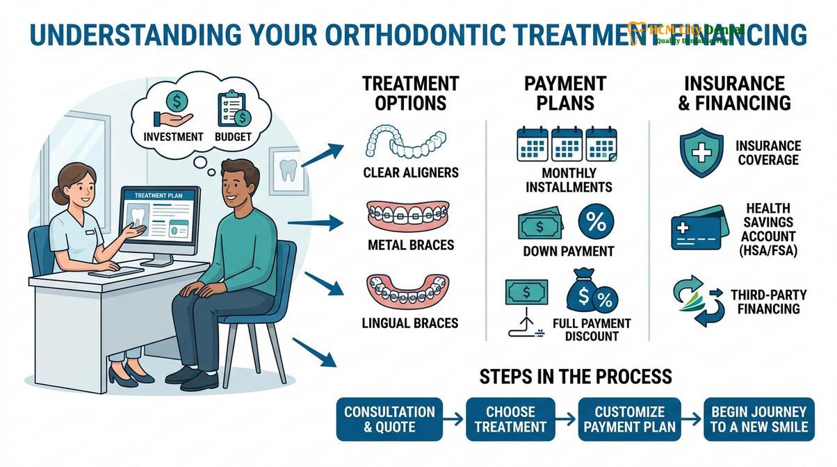 Summary diagram of price of braces without insurance