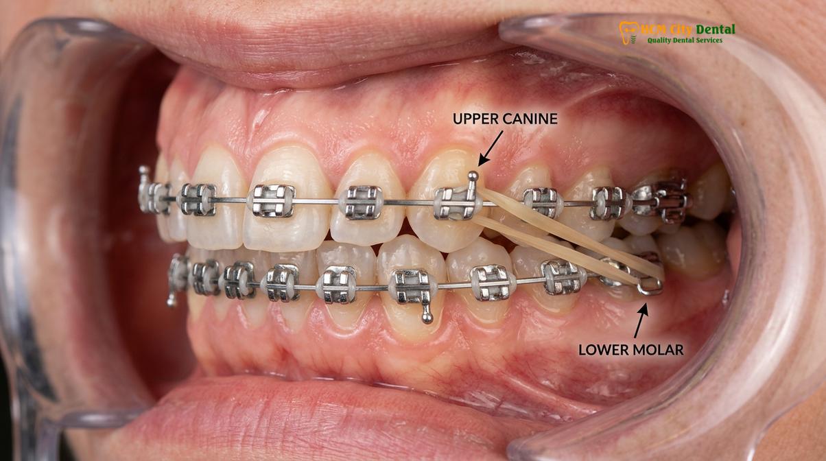 Visual illustration of can braces fix overjet